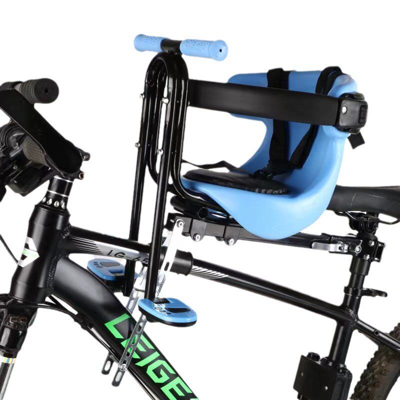 自行车儿童前置座椅折叠自行车宝宝安全座椅自行车前置快拆车座