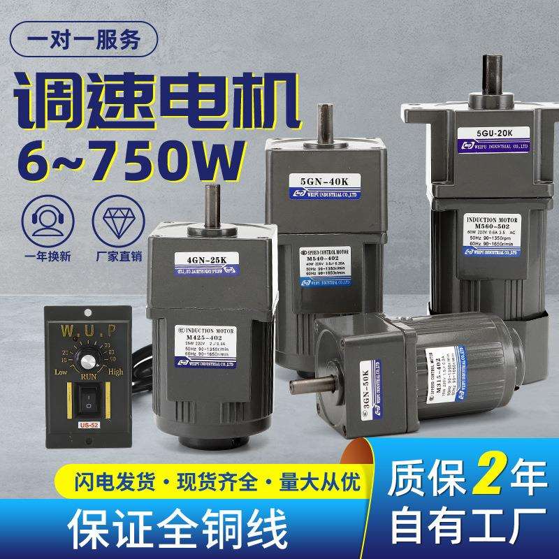 伟普调速电机6-400可调无极速微速型小型齿轮减电机交变w65549135