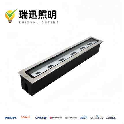 6W9W12W18W24W户外防水LED大功率长条埋地灯 公园条形偏光埋地灯