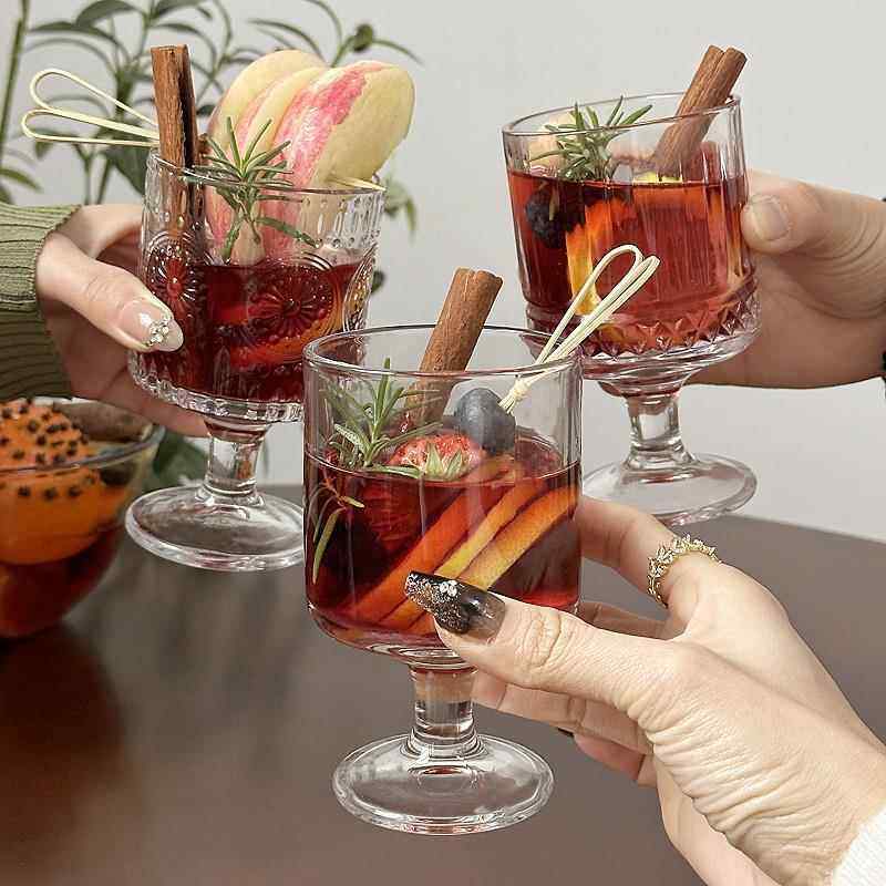 热红酒杯耶诞鸡尾酒向日葵高脚杯高颜值微醺煮酒喝洋酒杯玻璃杯子,餐饮具,异形/个性酒杯,淘宝优惠券,粉丝福利购,淘宝优惠卷