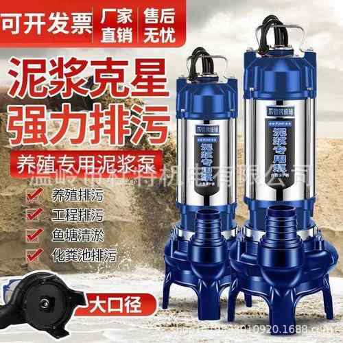 抽粪泵泥浆泵220V家用化粪池养殖场抽粪抽沙排污泵高山抽粪水泵