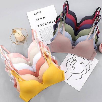 ladies Seamless Bras for Women Push Up Bra No Wire Brassiere