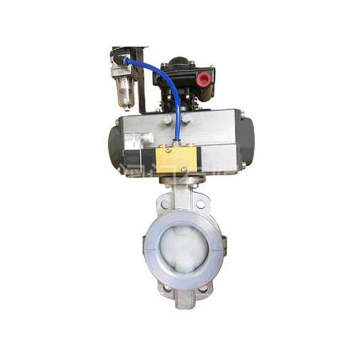 衬四氟阀门-衬氟阀门厂家-电动法兰式衬氟蝶阀D941F4-