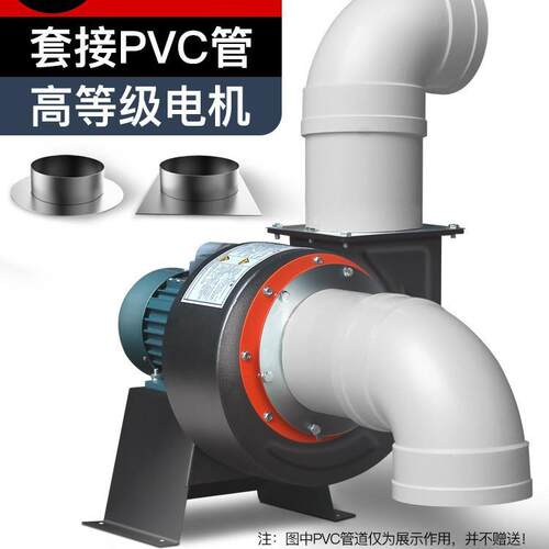 离心风机厨房饭店排油烟机静音大功率220V380V工业管道抽风机铭州