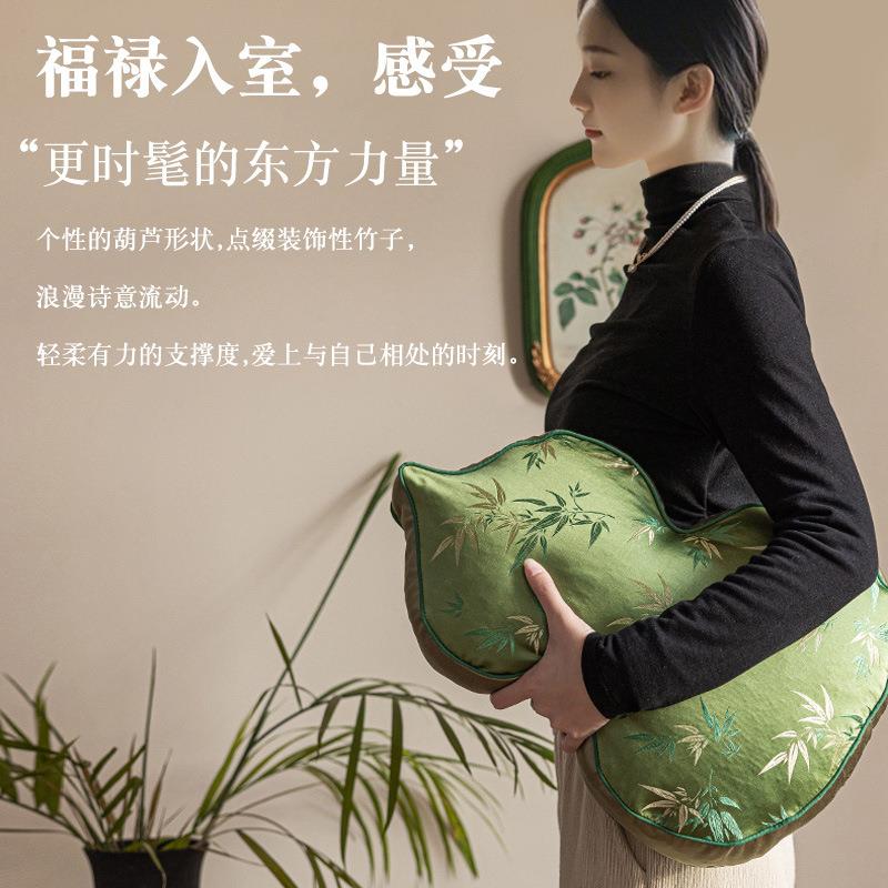新中式葫芦抱枕客厅靠枕沙发异形靠垫国风摆件装饰轻奢靠背中古风