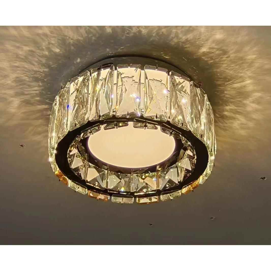 入户走水晶过道现形代G20-1简约廊玄关阳台le灯d吸顶圆衣帽间灯具