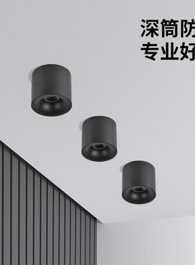 led明装筒灯免开孔可调节角度吸顶式家用客厅无主灯玄关形过道灯