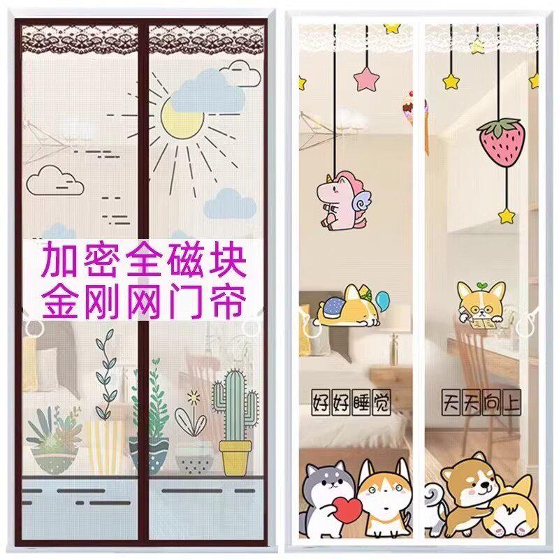 防蚊门帘隔断帘磁性纱门卧室房间家用磁吸纱网全磁条纱窗2026新款