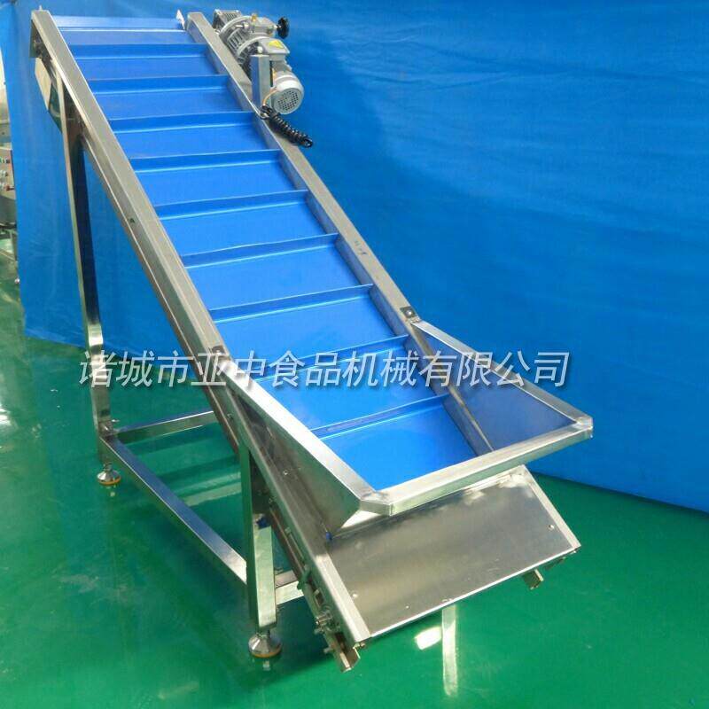 厂家供应pvc爬坡输送机食品级皮带输送机传送带裙边爬坡pvc提升机