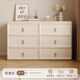化妆轻床桌2024新型奢收纳柜奶油斗柜梳妆台梳妆台尾一体l卧室风