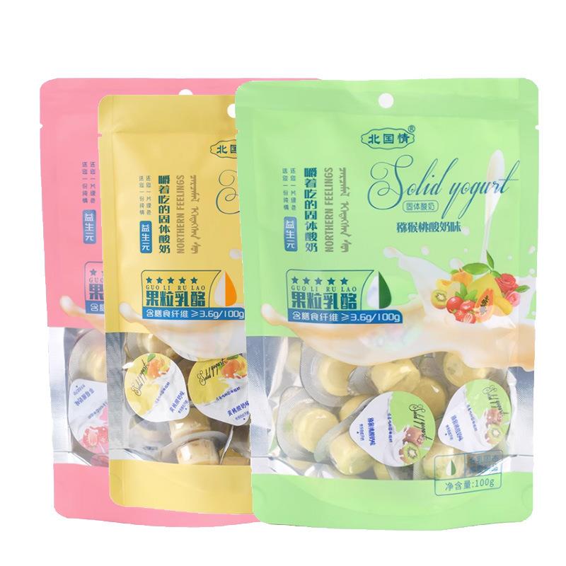 北国情果粒乳酪 奶酪块 嚼着吃的固体酸奶 100g酸奶疙瘩 内蒙特产