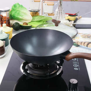 alluflon阿路弗仑精铁锅无氟涂层不生锈免开锅炒菜锅家用不粘锅
