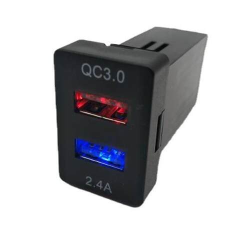 厂家外贸新品日系QC3.0快充日系车日系新老款预留位手机充电器
