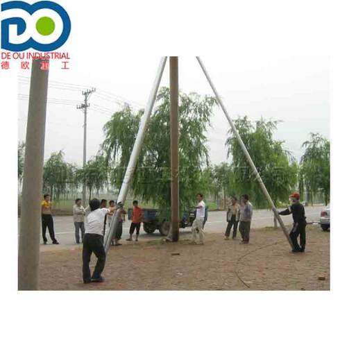 起吊下轴电缆站杆机 铝合金框式三脚架立杆机 钢绞线人字栏杆机
