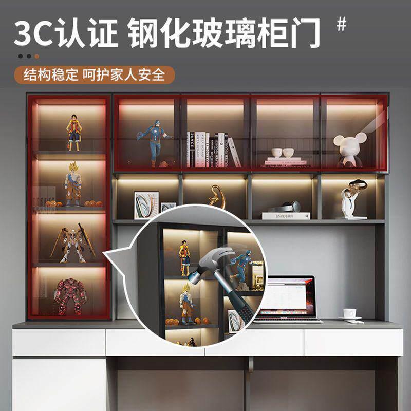 匠式书桌书架一体桌双郁人轻奢办公桌书柜电脑桌家用6420苑台学习