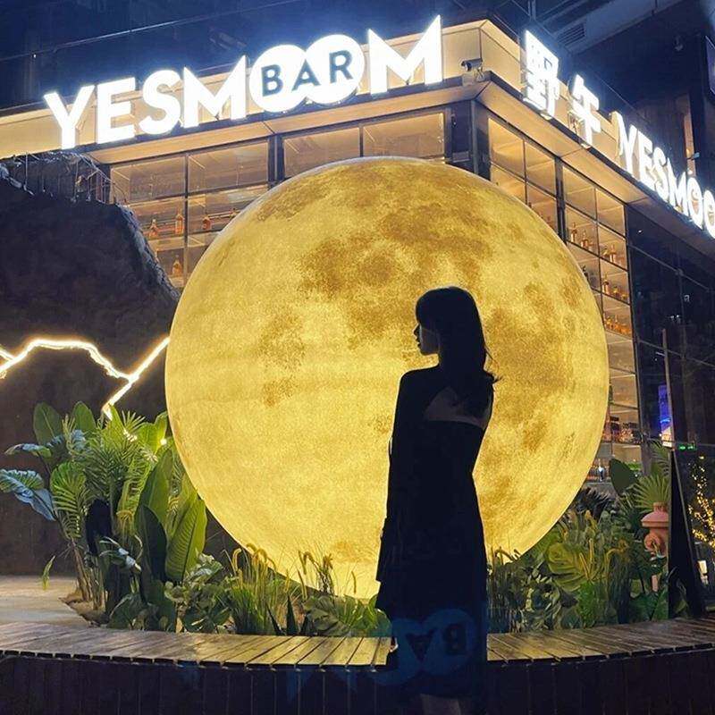 3米户外月球灯落地大型超级月亮景观庭院灯饰