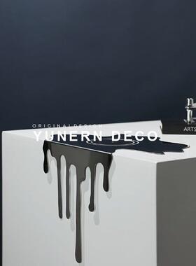 简约现代轻奢艺术金属摆件售楼处样板间书房客厅桌面家居软装饰品