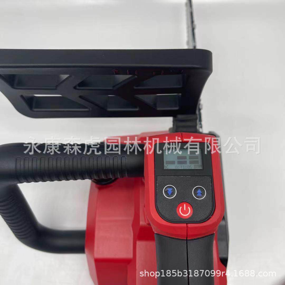 锂电链锯充电链锯8寸单手锯伐木锯迷你小电锯果树修枝锯户外电锯