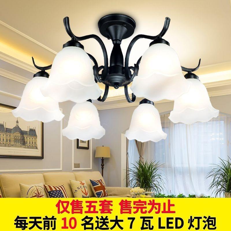 欧式吊灯厨房吸顶灯餐厅灯田园简约美式灯吸灯客厅吊新款卧室灯