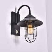 复古感应壁灯阳台室外室内过道感应人体照明灯灯具墙灯室外