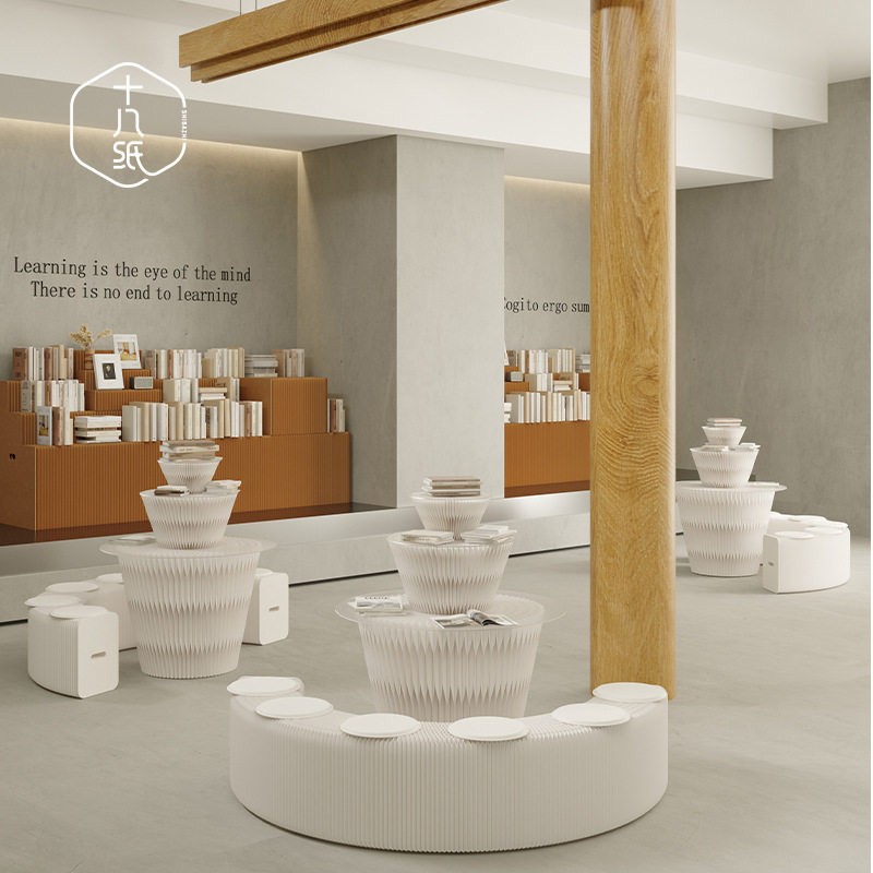 十八纸展示柜手饰品珠货架公室屏风隔断商用折叠长条凳矮凳