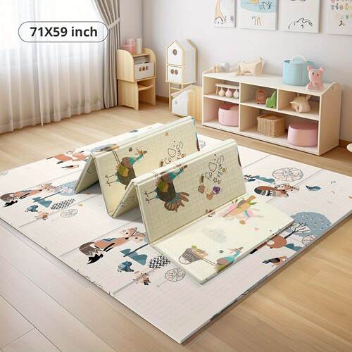 Baby Playmat Reversible Waterproof Foam Cushion Suitable跨境