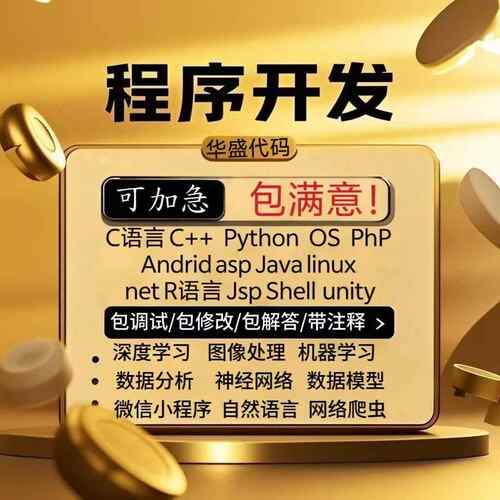 计算机程序Java代码编写c++代做Python代编c#设计开发qt定制安卓R