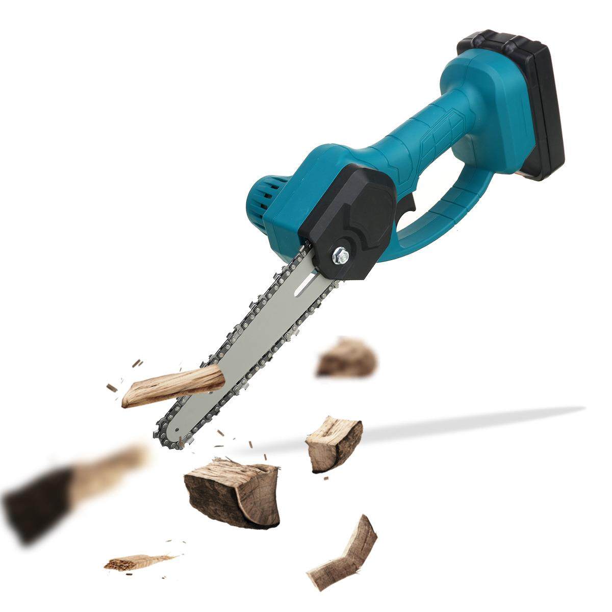 小锂电电链持锯充电式用型手迷你家锯果园修枝电动伐WWW木锯