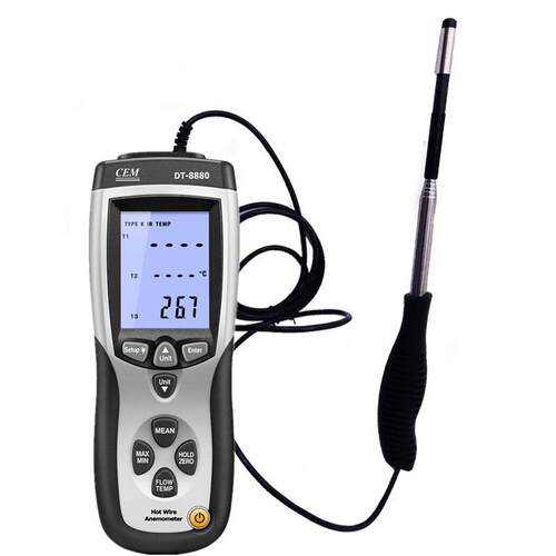 热线式风速计DT-8880/3880伸缩杆热敏式风速仪测风仪表