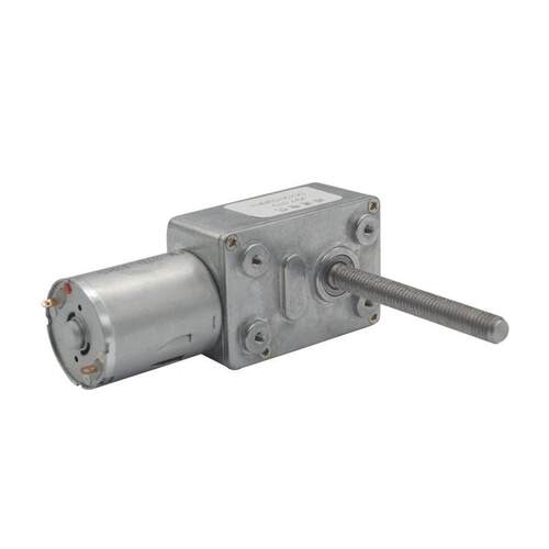 JGY370涡轮蜗杆M6螺纹杆4632-370马达3V6V12V24V减速电机