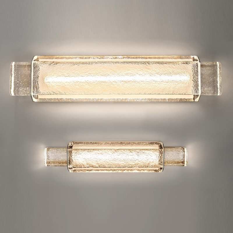 后现代轻奢水晶客厅壁灯创意电视背景墙酒店设计师款长条楼梯过道