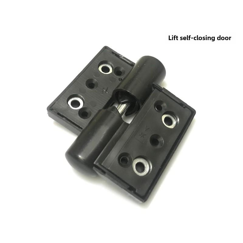 卫生间隔断黑色尼龙塑料平叠门合页五金件公共厕所门自闭关门铰炼