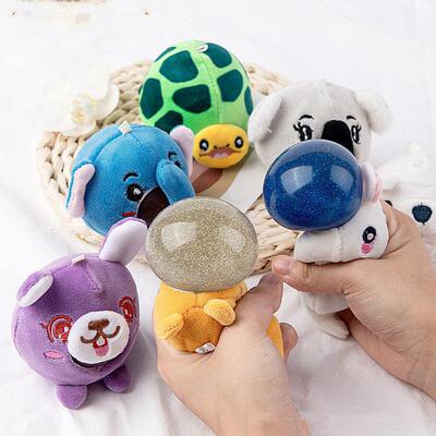 Plush decompression vent toy grape ball pinching joy decompr