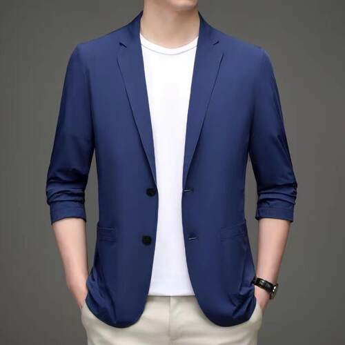 Large size sun protection light mature men's small suit