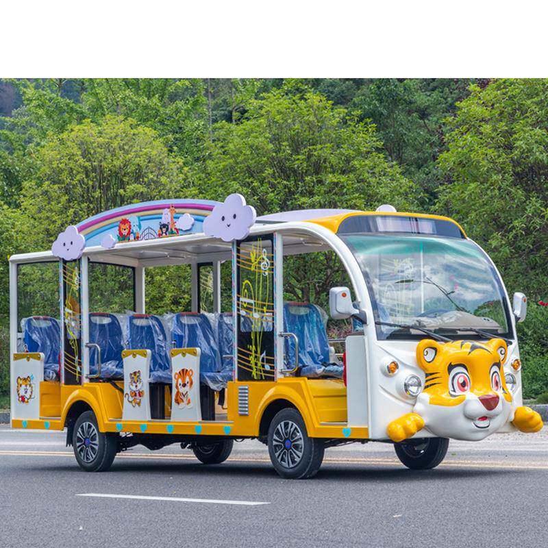 景区14座狐狸卡通电动观光车景区旅游观光车四轮电动车观光车厂家