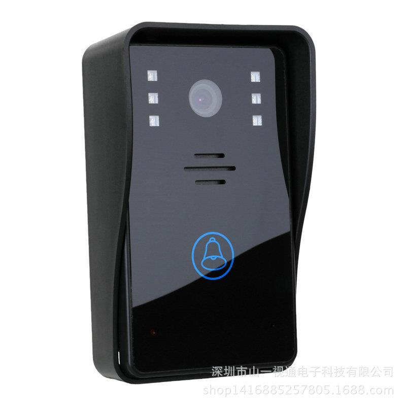 拖7寸一二触摸彩SY815A12色视无对线可视讲门铃拍照夜防雨防拆