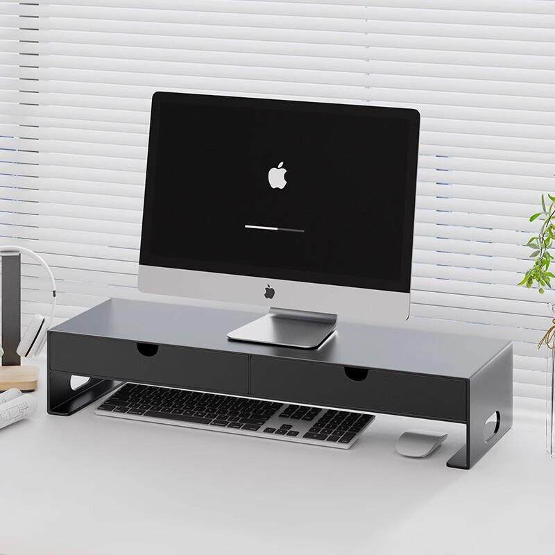 电脑萤幕增高架台式垫高屏幕支架办公室工位桌面抽屉置物架