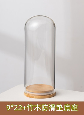 核雕圣诞节玻璃罩子手模水晶球玻璃罩应援棒展示柜蝴蝶桌面手办