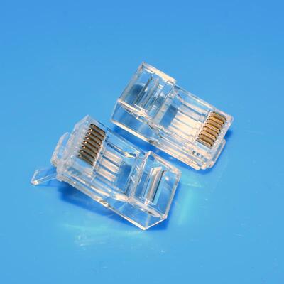 现设货rj45BZE网络备用水头晶五类六类超8P8C非屏蔽电脑连接头