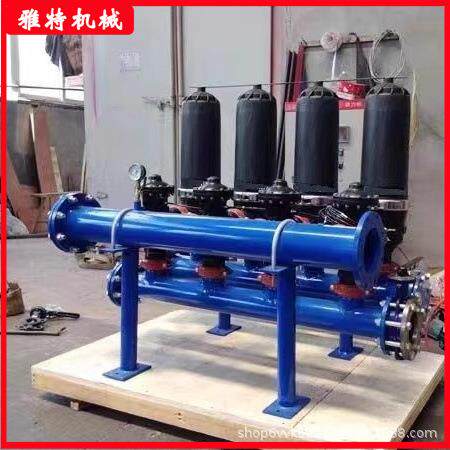叠片过滤器 全自动反冲洗灌溉喷灌4寸双通道农业碟片式泥沙过滤器