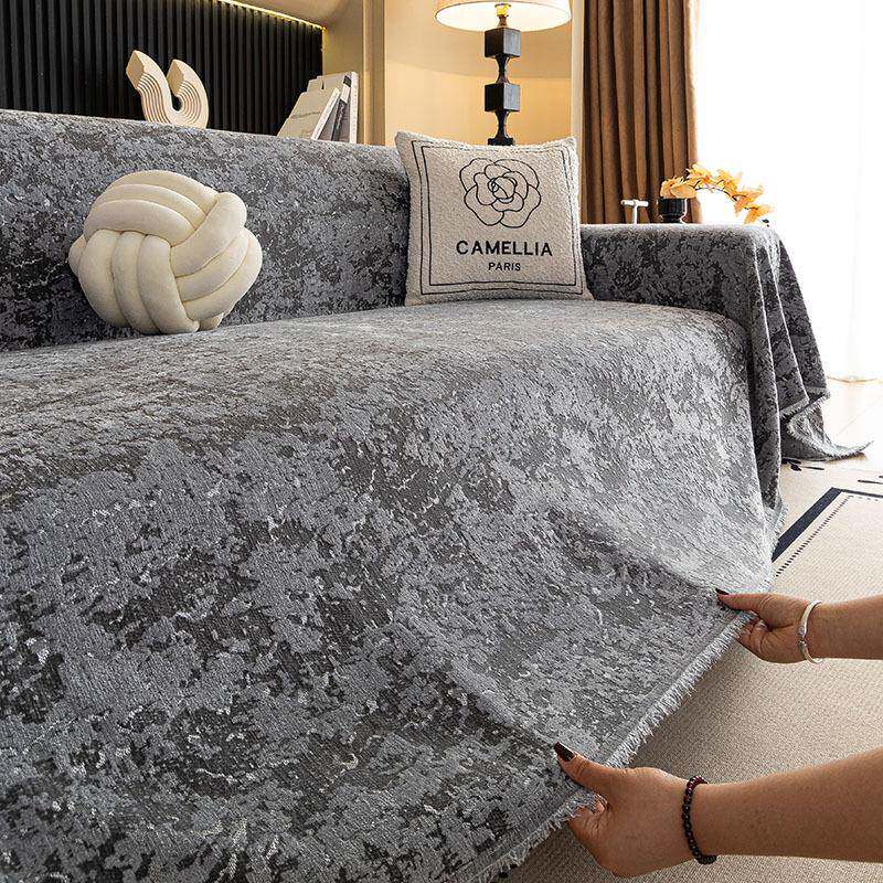 2025新款轻奢高级四季通用一片式防尘全盖直排沙发巾盖布