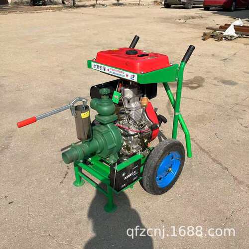 轻便小型喷灌泵双出水口2.5寸高压抽水机应急排涝污水泵