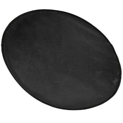 Black 36 Inch Silicone Coated Fire Pit Mat for Deck