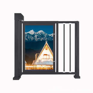 机识别应门刷卡智能门道摆闸通道人脸闸广告人行自动感闸小区电动