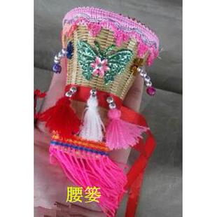 高档新款小荷风儿童演出服嘎江洒边族小花腰演出服傣采舞蹈表演服