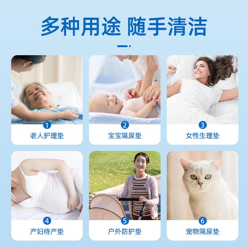 医用垫护垫产妇PAY隔老人一次性理性尿垫加大加厚60x90cm产褥常备