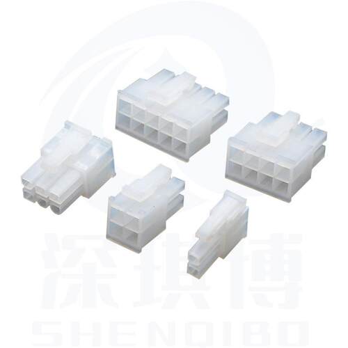 MX4.2mm带扣公头 5557公壳 5557连接器 双排 2P4P6P8P10-24P公壳