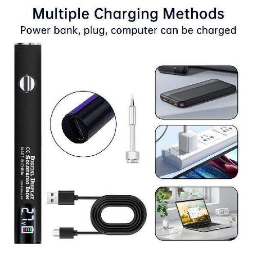 650mAh 510 Digital Soldering Iron Pen Preheating Battery