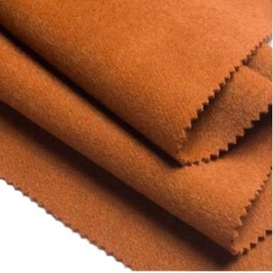 50毛双面顺毛呢粗纺羊毛面料双面呢面料 衣服布料批发工厂