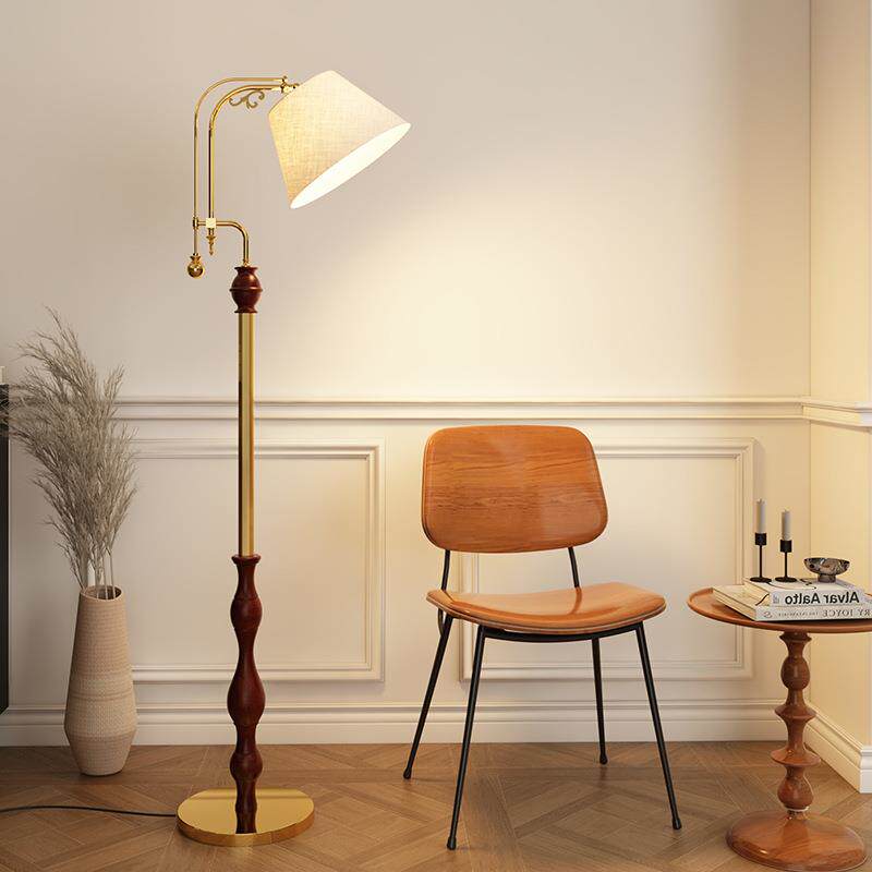 中古落地灯法式氛围灯高级感卧室床头灯中古客厅民宿沙发立式台灯